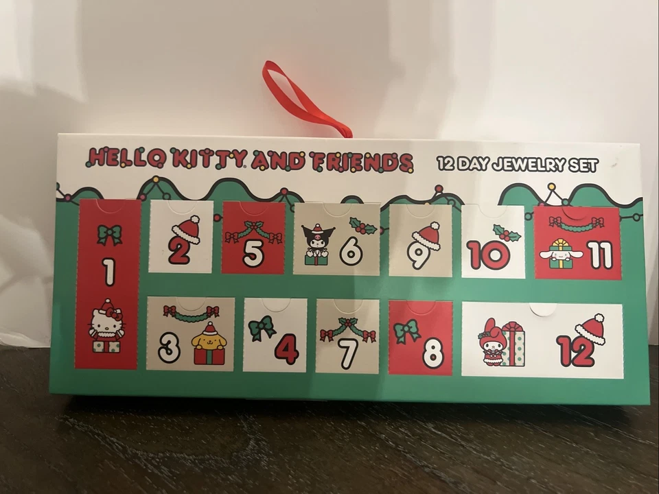 Hello Kitty and Friends Sanrio 12 Days of Jewelry Advent Gift Set Christmas