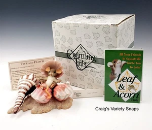 CHARMING TAILS Happy As A Clam Figurine, Fitz & Floyd Boxed - Picture 1 of 17