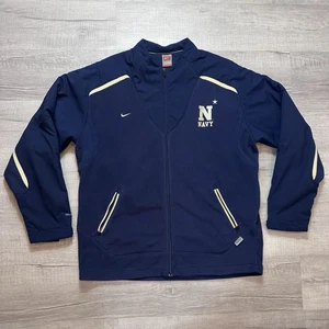 Chaqueta de Colección Nike Fit Academia Naval de Estados Unidos Azul Marino Guardiamarinas Equipo Cremallera Completa Hombres Grande Y2K - Imagen 1 de 11