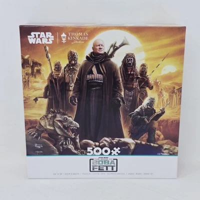 Rompecabezas de 500 piezas Ceaco Thomas Kinkade The Book of Boba Fett Tusken Raiders Foto 1 de 4