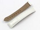 Strap Band Women's Omega White Pearl Lug 0 5/8In Clasp Original Hand Made