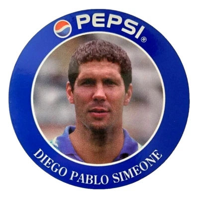 Pepsi Team Argentina 1995 Diego Simeone Ronda Promo Pegatina Inter de Milán Foto 1 de 3