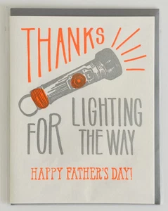 ¡Gracias por iluminar el camino! Tarjeta de felicitación feliz día del padre, nueva y sobre - Imagen 1 de 2