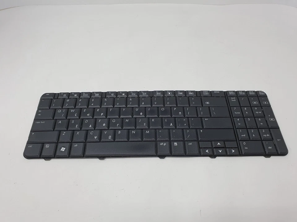 Compaq Presario CQ60 Keyboard 496771-151 English Greek Layout Black Genuine Item - Image 1 of 4