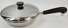Vintage Usa 90L 1801 Revere Ware 9In Stainless Steel Skillet Frying Pan With Lid