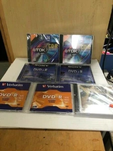7 pieces LOT  Blank DVD+RW DVDRW  TDK-SONY-DVD-R  Rewritable Media Disc --71A - Picture 1 of 4
