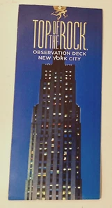 TOP OF THE ROCK Observation Deck NEW YORK CITY 36" Brochure - Picture 1 of 4