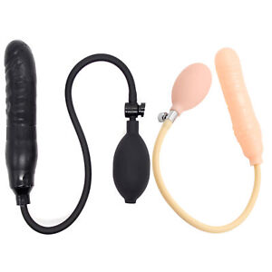 Inflatable Big Penis Plug Expandable Pump For Women Silicone Plug Bondage