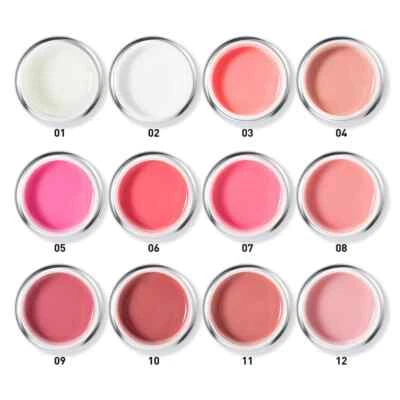 Gel Nail Art Rosa Trasparente Latteo Mimetico Gel UV Gel Bianco Francese Smalto 50g - Immagine 1 di 4