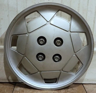 (1) OEM 1991-1995 Saturn SC SL SW 14" SILVER Hubcap Wheel Cover #01 GM 21011681 - Image 1 of 4