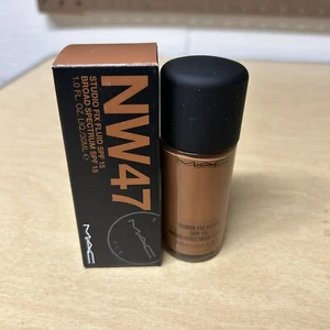 MAC Studio Fix Fluid Foundation SPF15 NW47 Full Size 1oz / 30ml New In Box - Picture 1 of 6