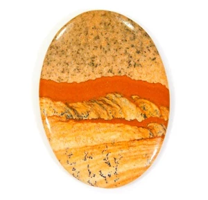 54 CT 100% NATURAL IMAGEN JASPE FORMA OVALADA CABUJÓN PIEDRA PRECIOSA 49x35x4 mm AH=0158 - Imagen 1 de 6