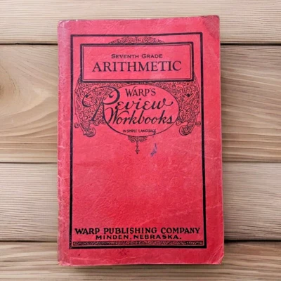 Warp's Review Workbooks ~ 7th Grade Arithmetic + Answer Key ~ Warp, 1942 - Image 1 of 4