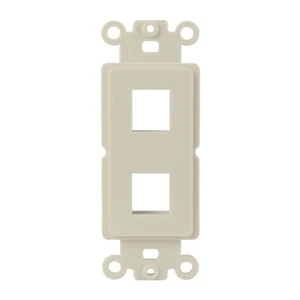 Correa de inserción Keystone estilo decoración de una sola banda de 2 puertos (almendra clara) - Imagen 1 de 5