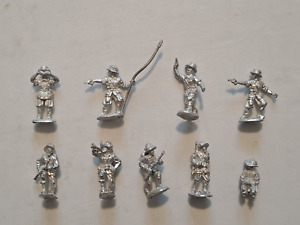 Soldatini figurini metallo bianco Italiani WW2 Africa 25 mm Wargame