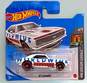 HOT WHEELS - '67 CAMARO - WHITE - SHORT CARD (B) - Picture 1 of 2