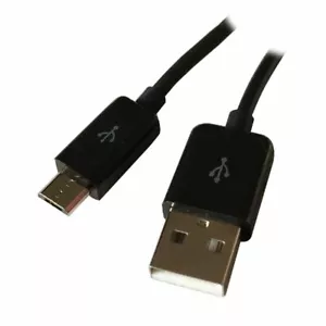 15ft USB SLIM/High Amp Type A Male to Micro-B 5-Pin Cable Nickel Plated - Picture 1 of 1