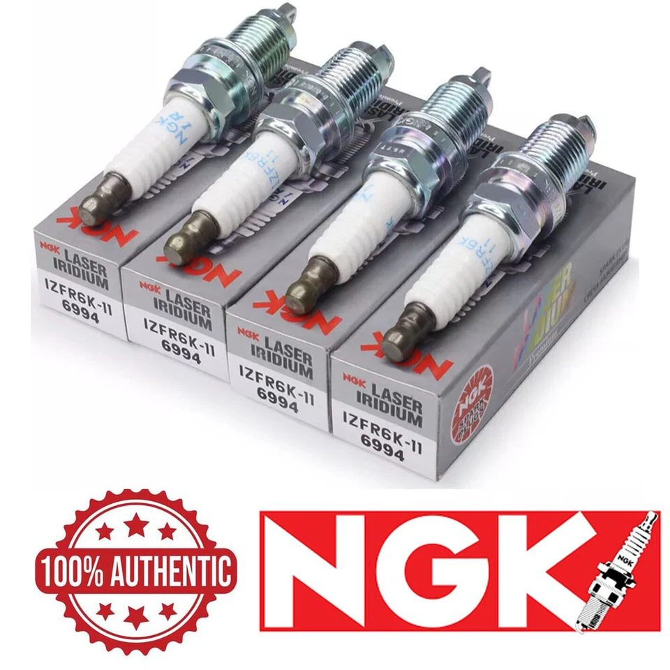 4 Genuine NGK Laser Iridium Spark Plugs FOR 2004-2008 Acura TSX 2.4L L4 Kit Set Foto 1 de 1