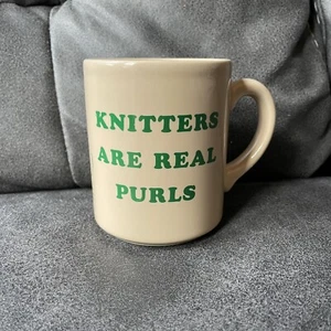 Taza de té de café divertida Knitter’s Gift taza gato gatito tejer dibujos animados hecha en EE. UU. - Imagen 1 de 9