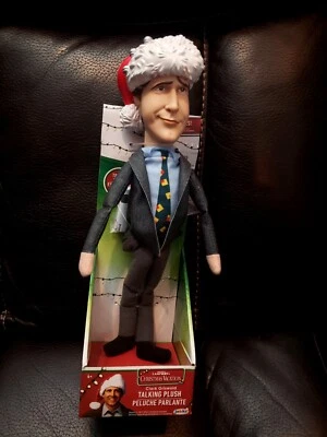 全新 12 英寸 Clark Griswold 圣诞假期 会说话 毛绒拉绳 - 16 短语 — 第 1/4 张图片