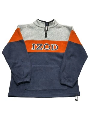 Vtg Youth Izod PerformX 1/4 Zip Fleece-Youth Sz L(14/16)-Color Block - Image 1 of 4