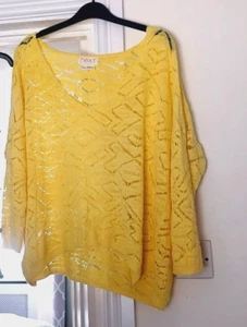 Next YELLOW SUMMER JUMPER* baggy size 12 - Picture 1 of 2