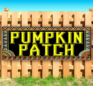 PUMPKIN PATCH Pubblicità Vinile Striscione Bandiera Insegna FIERA CARNEVALE CIBO - Foto 1 di 6
