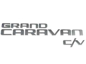 New Grand Caravan Van CV C/V Back Door Lift Gate Logo Emblem Badge Nameplate - Picture 1 of 1