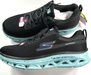 Skechers / SHOWDOWN / Go Run Glide Step Flex / NEGRO-AZUL / NUEVO EN CAJA / Reg $90 - Imagen 1 de 16