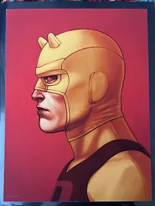 Daredevil By Mike Mitchell Mondo Print Avengers Marvel Comic Signed Numbered - Picture 1 of 4