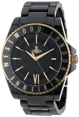 Reloj analógico Vivienne Westwood para hombre Orb negro x dorado VV048GD de JP Foto 1 de 3