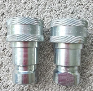 2 PARKER H6-62 NEW SERIES 60 HYDRAULIC QUICK CONNECT COUPLING FREE SHIPPING - Picture 1 of 2