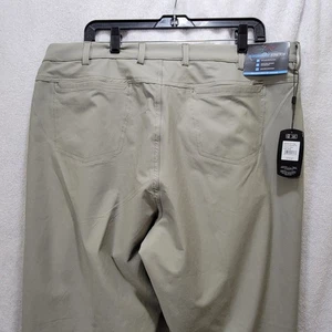 Pantalones de golf Greg Norman Performance elásticos para hombre 40/30 beige ligeros - Imagen 1 de 8