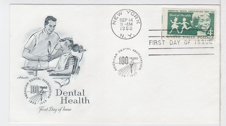 TurtlesTradingPost - Dental Health - 1959 FDC #1135 Artmaster Cachet - Image 1 of 1