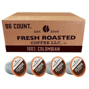 100% Colombian | 96 K-Cups, 2.0 Compatible | Fresh Roasted Coffee - Picture 1 of 4