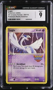 Pokemon 2005 CGC 9 MINT Lugia Rocks America Promo Ex Unseen Forces 29/115 - Picture 1 of 2