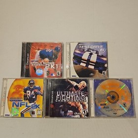 Lot 5 Game Dreamcast Baseball 2k1 NFL 2k Tony Hawk Pro Skater UFC Championship
