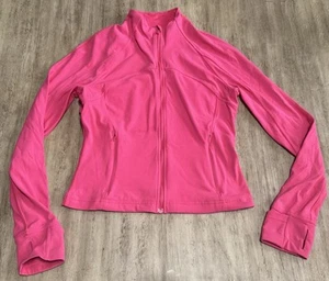 Lululemon Define Cropped Jacket Women’s 8 Full Zip Pockets Thumbholes Pink - Picture 1 of 11