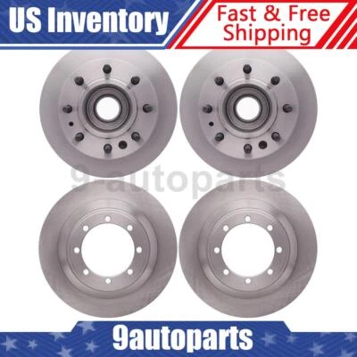 DFC Front Rear Coated Disc Brake Rotors For 2008-2017 Ford E-450 Super Duty - Image 1 of 4
