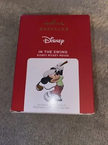 NIB New 2021 HALLMARK Disney IN THE SWING Limited MICKEY MOUSE Ornament KEEPSAKE - Picture 1 of 1
