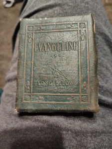 EVANGELINE BY LONGFELLOW VINTAGE LITTLE LEATHER LIBRARY NEW YORK - Foto 1 di 3