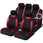 Red Full Set Front & Rear Car Seat Covers for VW Volkswagen Golf All Models