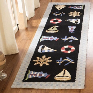 Safavieh Chelsea BLACK 2'-6" X 12' Runner - HK239B-212 - Picture 1 of 3