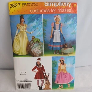 Simplicity 2827 Sewing Pattern Uncut Costumes Womens 6 8 10 12 & Pets Too - Picture 1 of 3