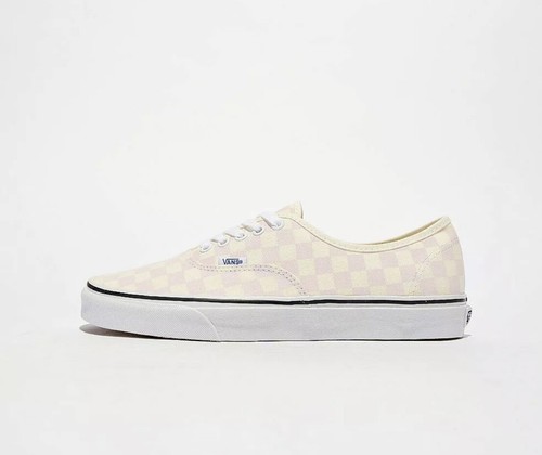 Scarpe da ginnastica uomo Vans autentiche check rosa gesso taglia UK taglia 8