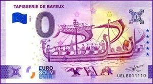 TAPISSERIE DE BAYEUX / BILLET 0 € / NULL EURO-SCHEIN / UELE 2022-1 - Picture 1 of 1
