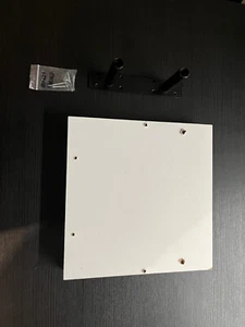 Floating Wall Shelf, White, 23.5x23.5x3.8cm, MDF, has holes on top - Picture 1 of 3