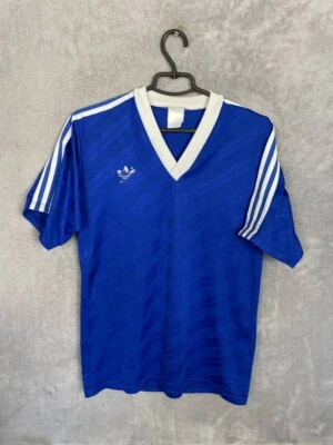 Adidas Vintage Jersey Football Shirt #14 Blue Polyester Mens Size 8 - Image 1 of 4