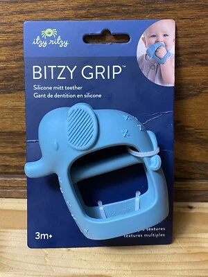 Itzy Ritzy Bitzy Grip Elephant Silicone Mitt Teether  - Image 1 of 4
