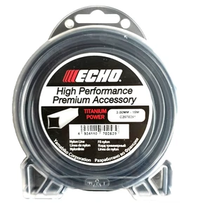 Echo FILO IN NYLON TITANIUM QUADRO per Decespugliatore Ø 3,00 mm X 15 Metri - Imagen 1 de 1